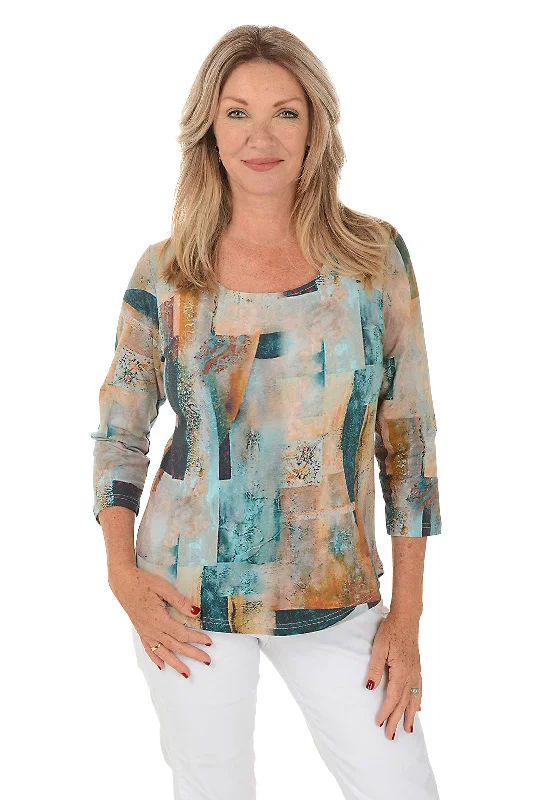 Jaden Shoulder Panel Knit Top Dynamic Women's High - energy