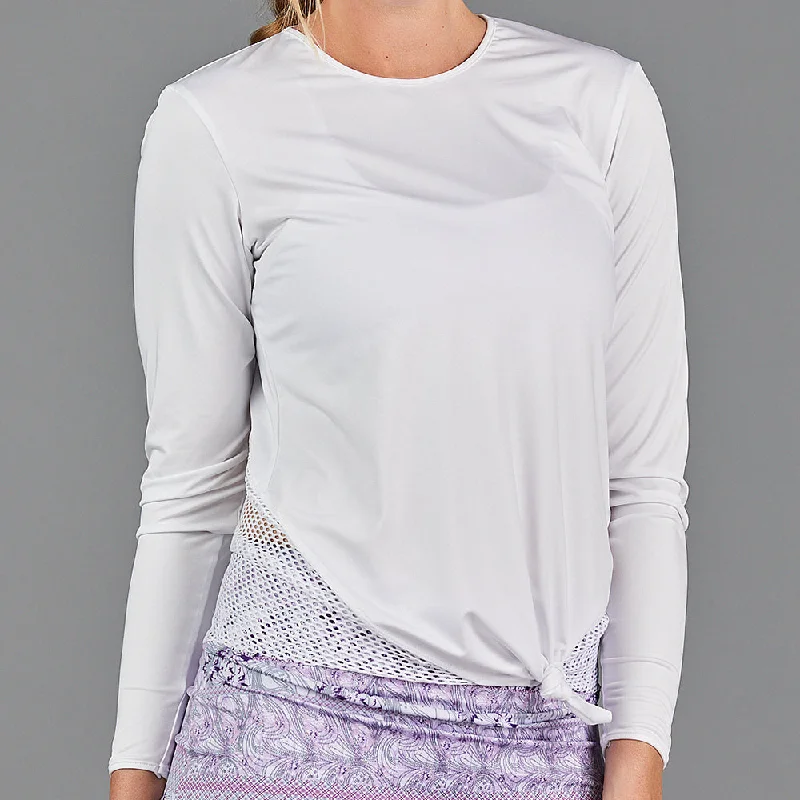 Djali Knotted Long-Sleeve Top Trendy Women's Oversized