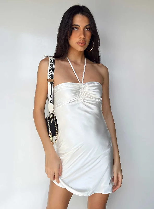 Desmond Mini Dress White Dynamic Women's Moto