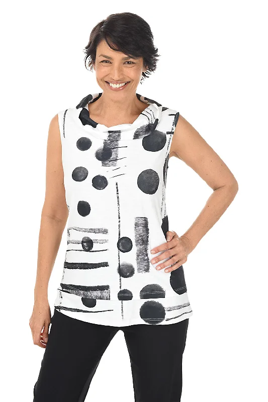 Melody Cowl Neck Sleeveless Top Athletic Women's High - 
