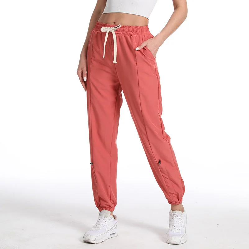 Casual Sports Pants Drawstring Breathable Quick-Drying Loose Fitness Trousers Women Workout Clothes In Bulk Laid - back Women's Vibe