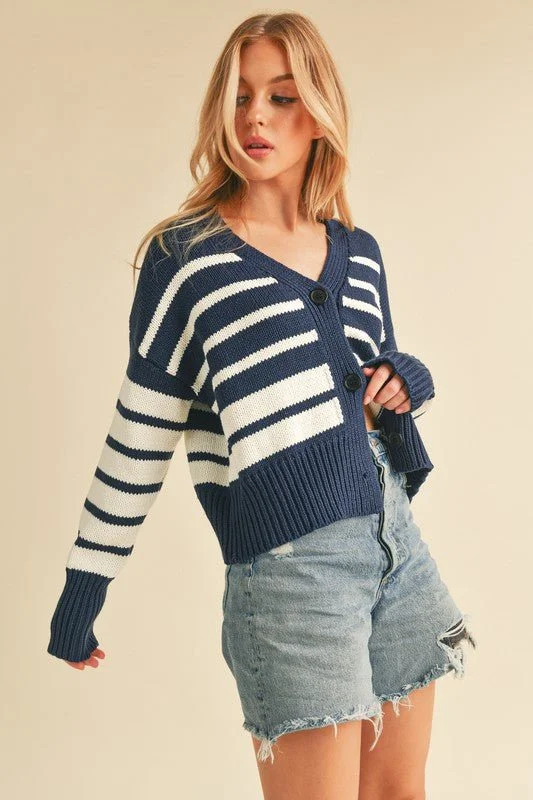 Toya Knitted Cardi Preppy Women's College