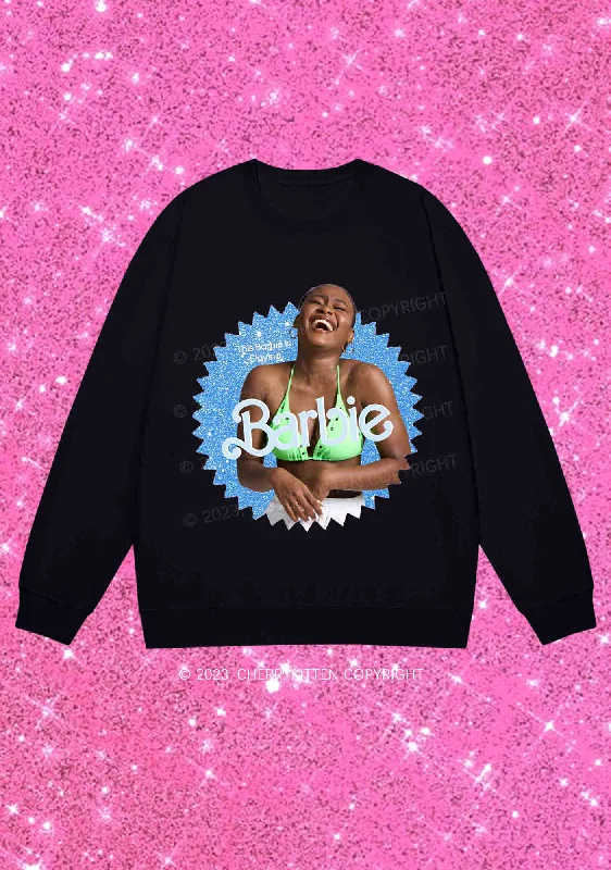 Custom Photo&Text Y2K Sweatshirt Cherrykitten Unique Women's Upcycled