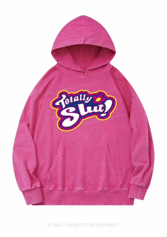 Totally Slxt Y2K Washed Hoodie Cherrykitten Cashmere