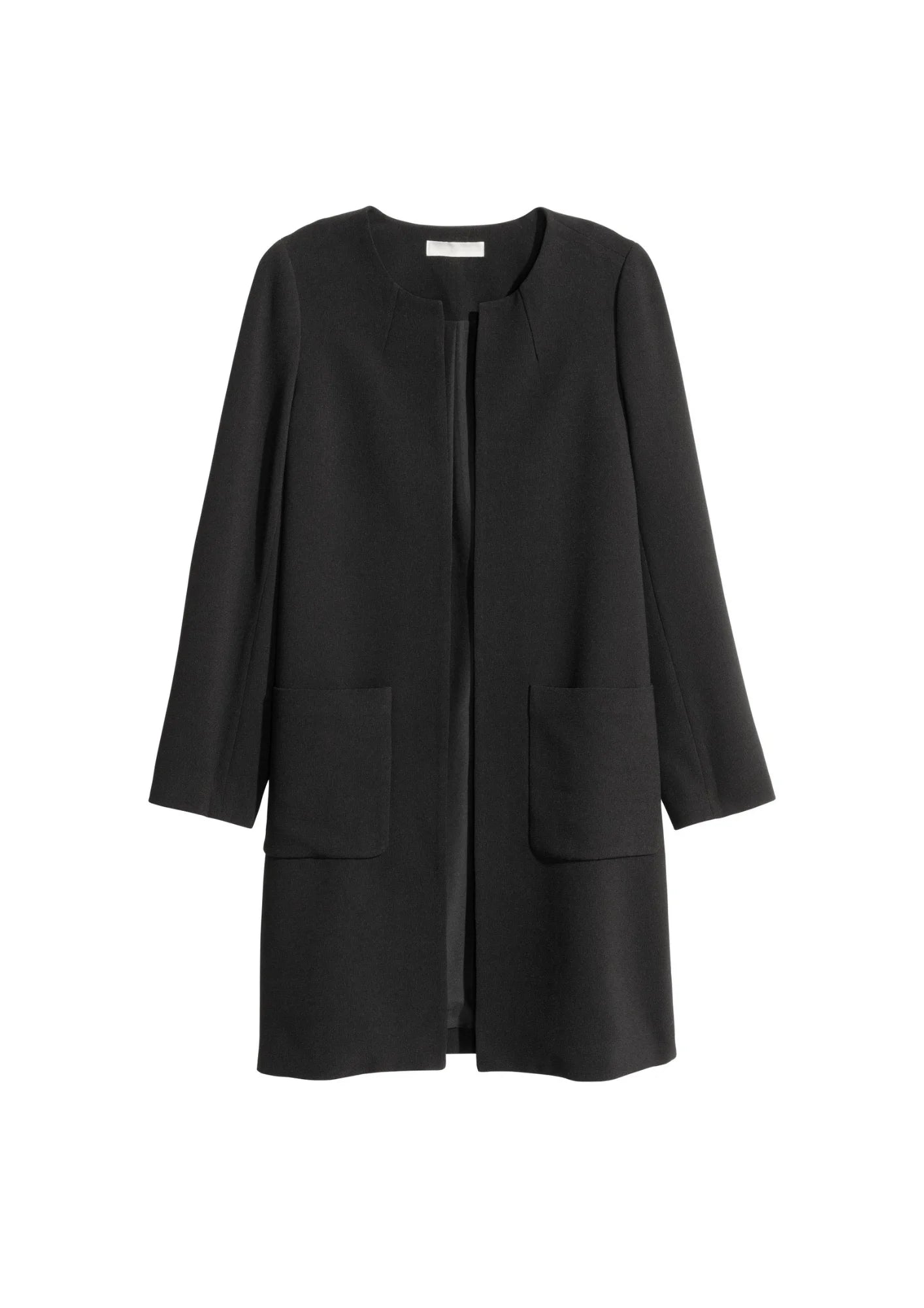 BLACK LONG BLAZER-COAT Dynamic Women's High - energy