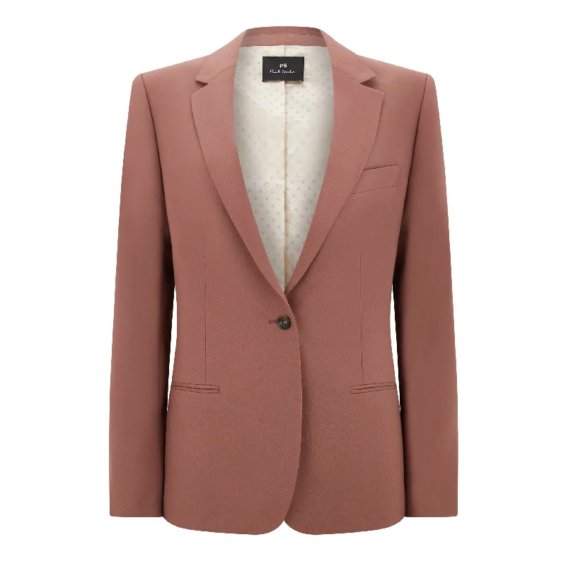 Tailored Wool Jacket Sleek Women's 