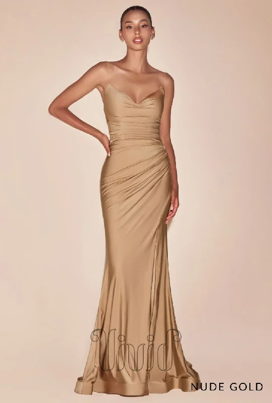 Kiara Strapless Gown Elegant Women's 