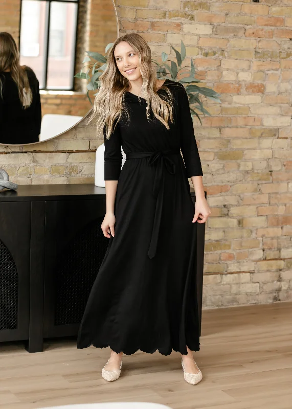 Lydia Button Front Maxi Dress Country