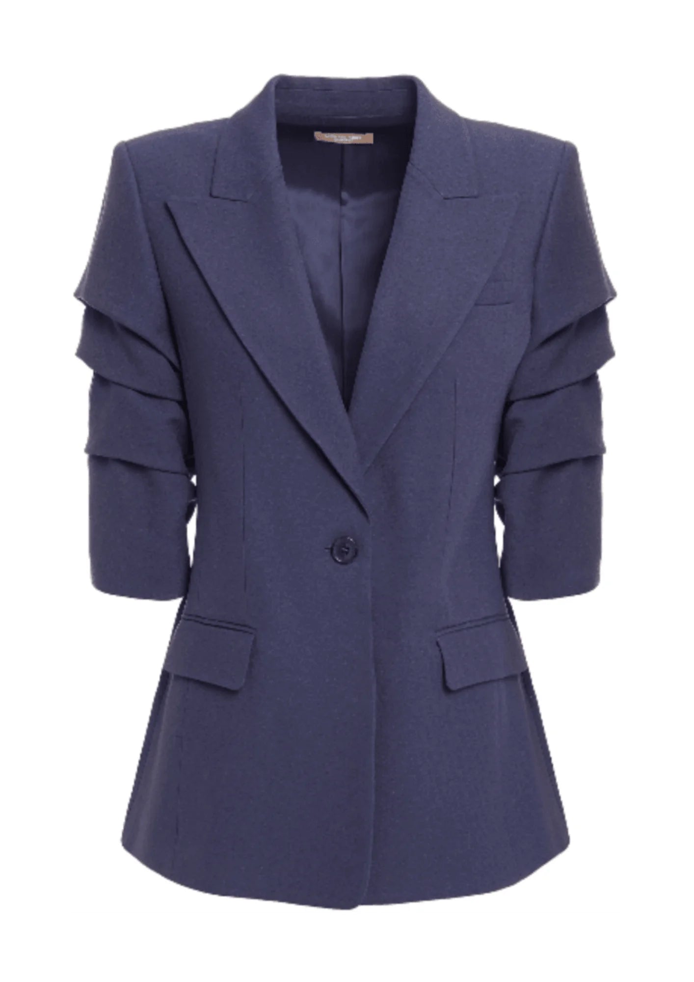 DARK BLUE CREPE BLAZER Sharp Women's Italian