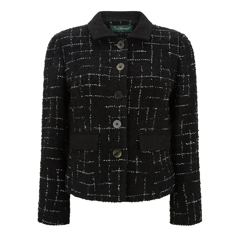 Kiara Tailored Glitter Check Wool Jacket Adventure