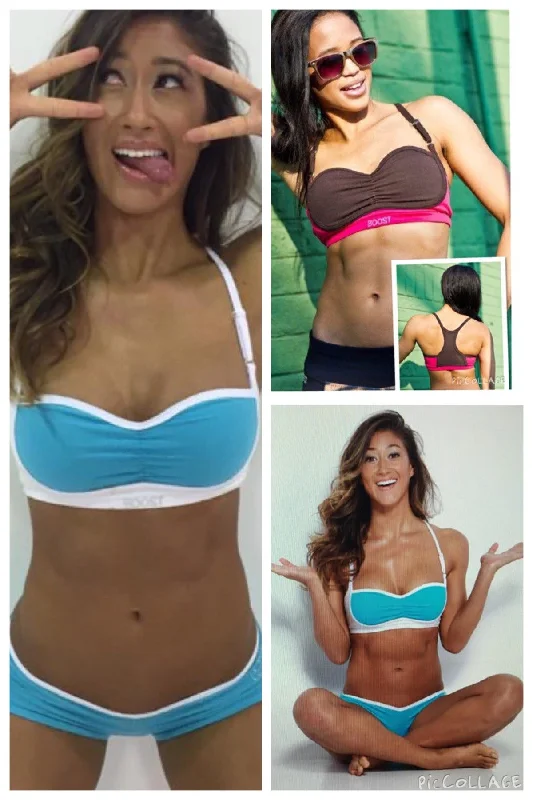 AR 1446-Bustier Crop Top Relaxed Women's 