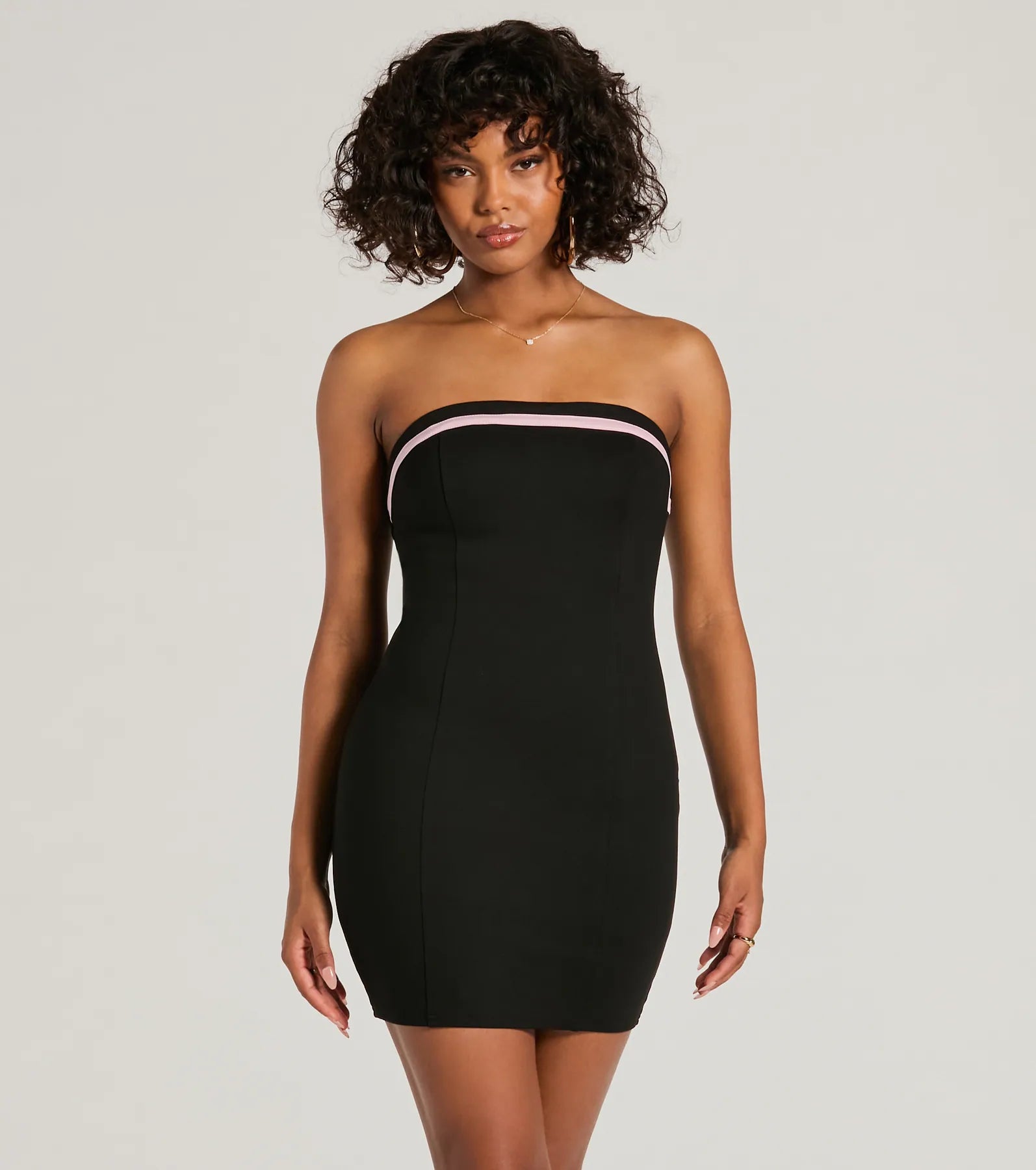 Irresistible Confidence Lace-Up Ponte Mini Dress Stylish Women's Tropical 
