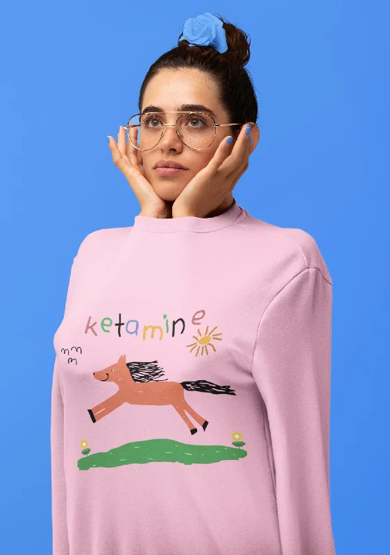 Orange Pony Y2K Sweatshirt Relaxed Women's 