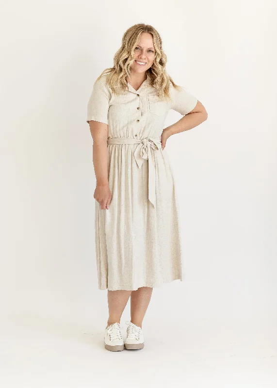 Thea Half Button Belted Shirt Dress Bold Women's Animal Print