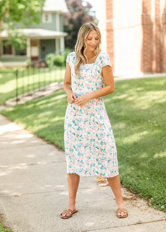 Reece Short Sleeve Straight Fit Midi Dress - FINAL SALE Sporty Women's Athleisure 