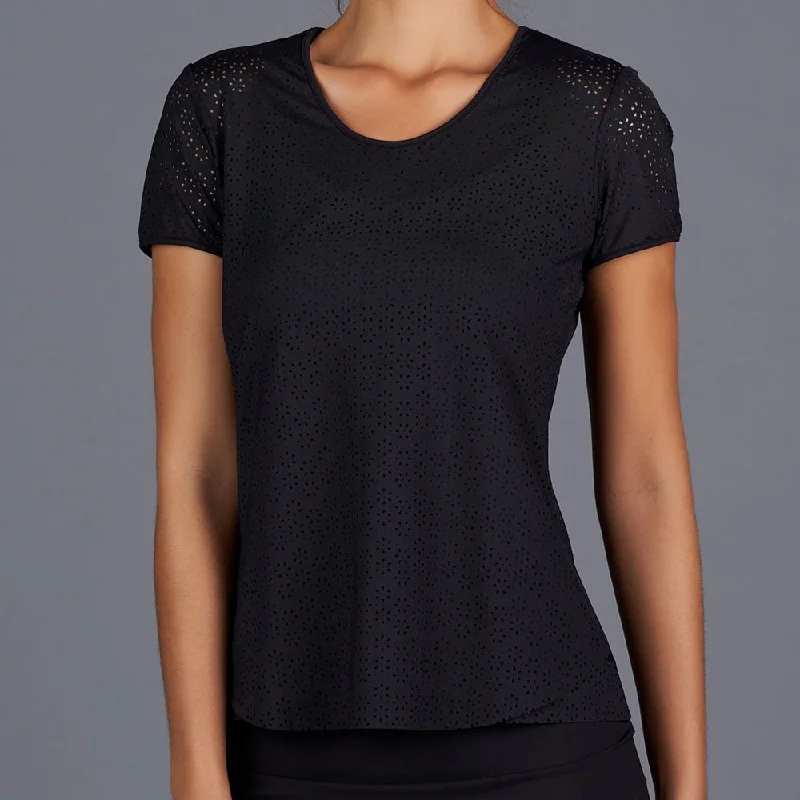 All Season Lacy Tee (black) Relaxed Women's 