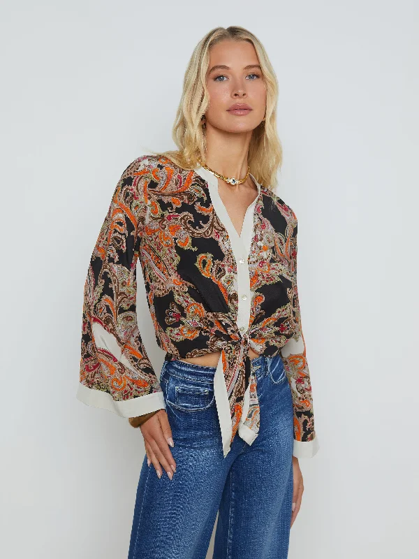 Charlize Silk Blouse Feminine Women's Soft 