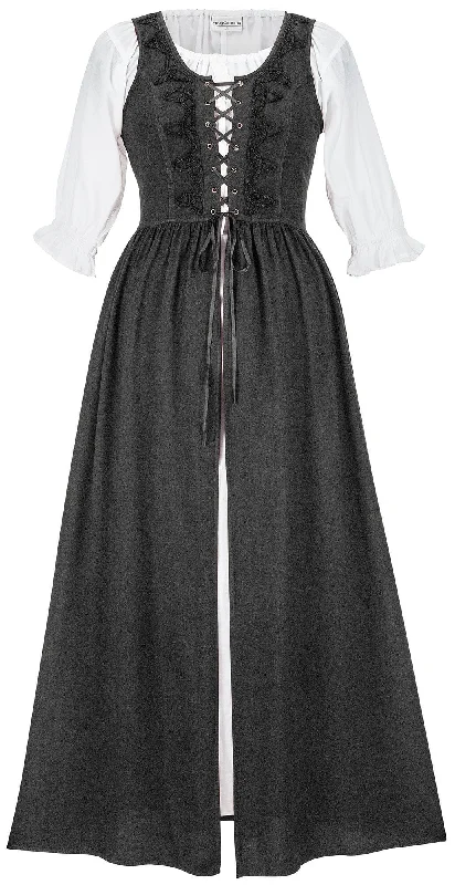 Brigid Maxi Limited Edition Storm Gray Monochromatic Office Style