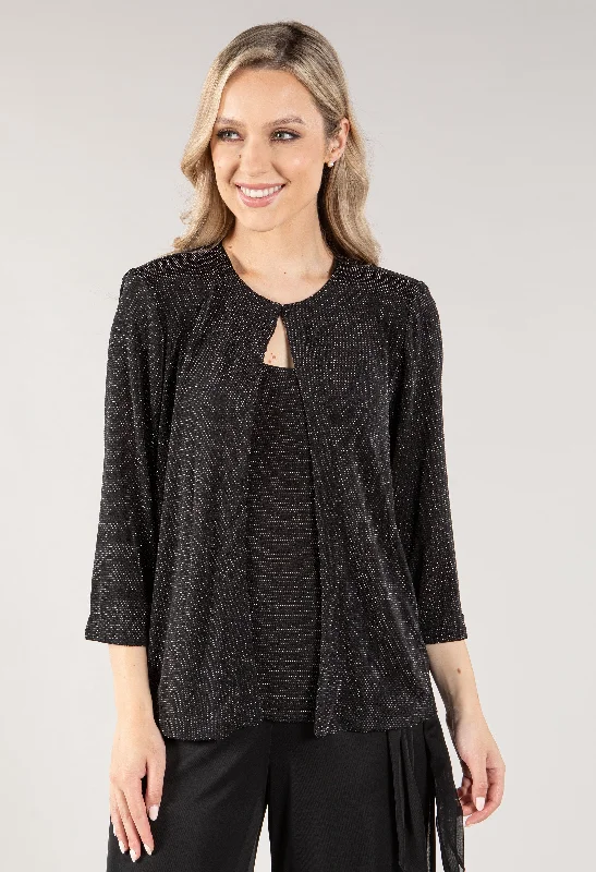 Lurex Jacket and Top Set Cashmere