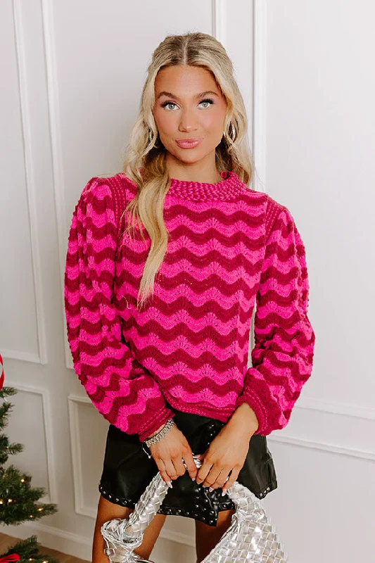 Heart In The Clouds Knit Sweater Sleek Women's 