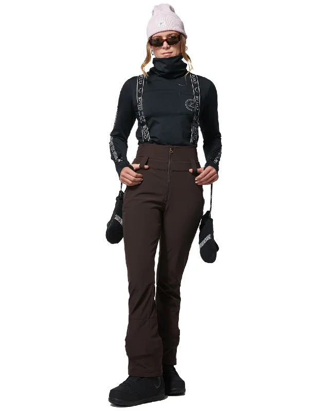 SOFTSHELL HIGH RISE PANT-JAVA Luxurious Women's High -  end