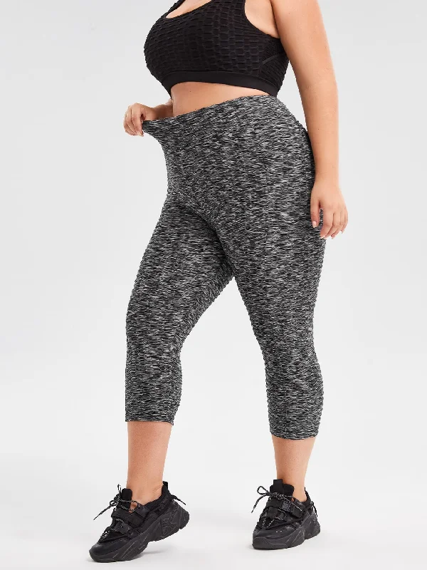High Waist Capris Plus Size Sports Leggings & Pants Traditional Women's 