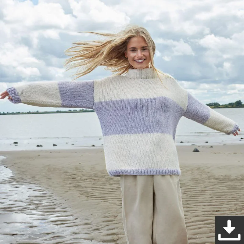 Rollkragenpullover Strickanleitung - Lana Grossa (PDF) Casual Women's Japanese 