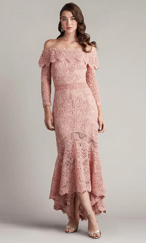 Tadashi Shoji CFJ24363MD - Embroidered High Low Dress Modern Women's 
