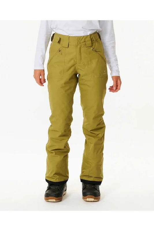Rip Curl Rider High Waist Snow Pant 10K/10K Khaki Refined Women's Classic 