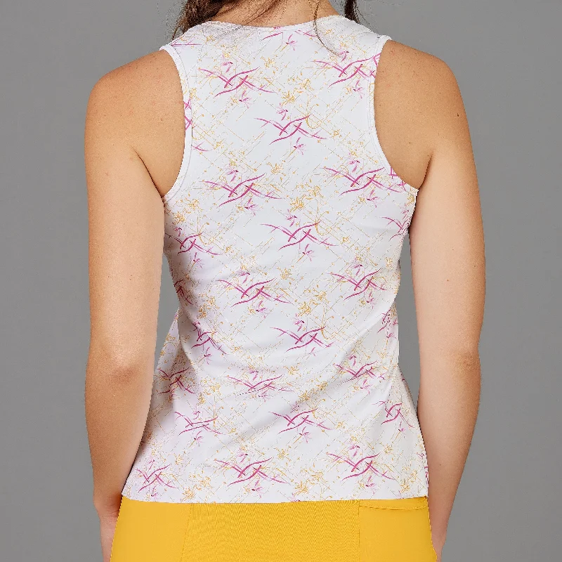 Tangerine Fullback Tank Top (print) Sporty Women's Tennis