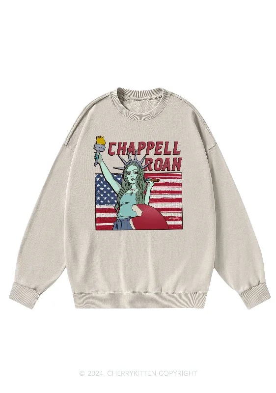 CR Statue Y2K Washed Sweatshirts Cherrykitten Bohemian Women's Free