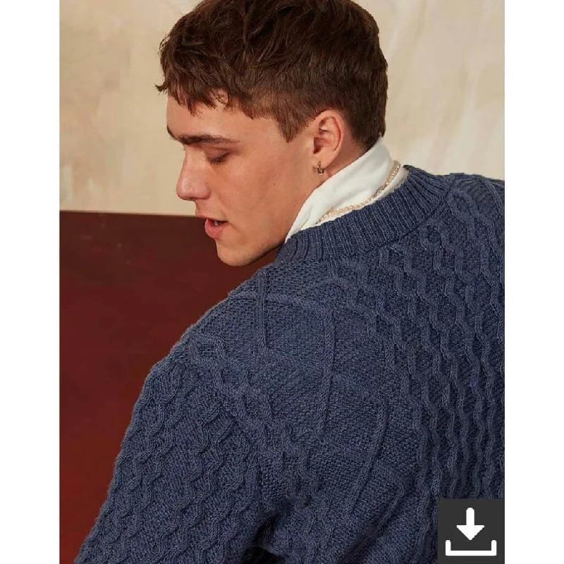 Herren Pullover mit Zopfstrickmuster Strickanleitung - Lang Yarns (PDF) Sophisticated Women's Tailored Herren Pullover mit Zopfstrickmuster Strickanleitung - Lang Yarns (PDF) Sophisticated Women's Tailored