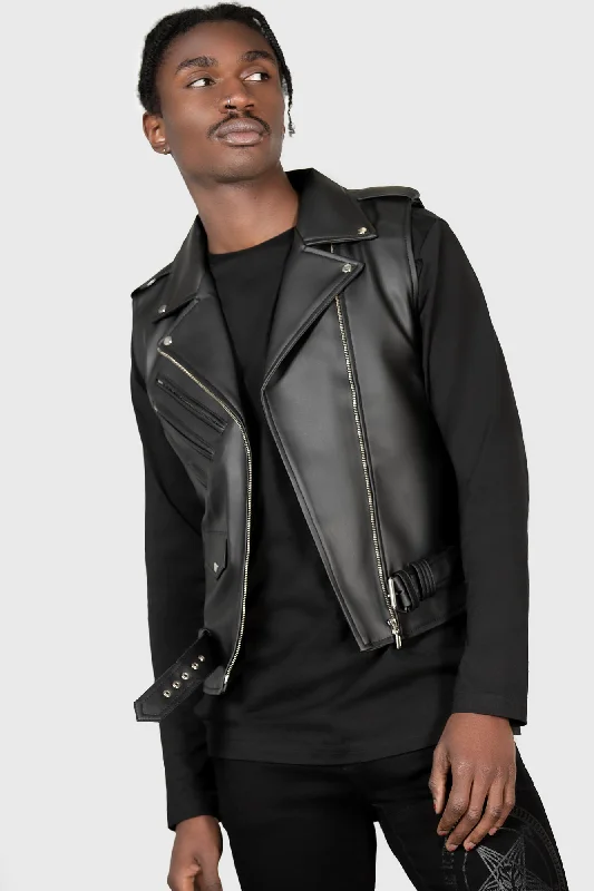 Core Leather Vest [FAUX LEATHER] Vacation