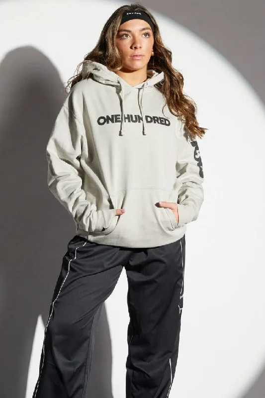 100 Hoodie Relaxed Women's 