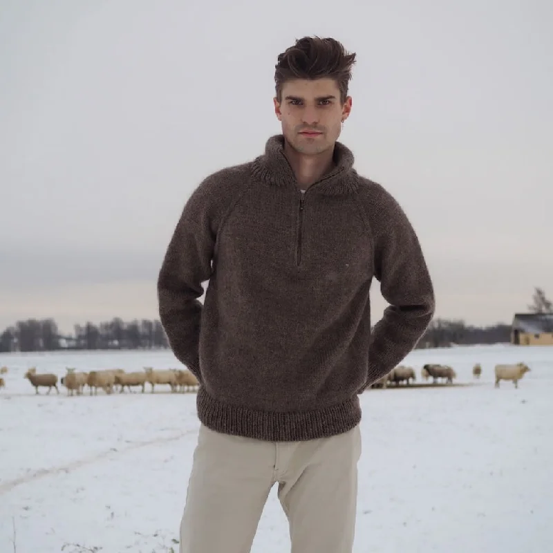 Männer Pullover Zipper Sweater Strickanleitung - PetiteKnit (Heft) performance