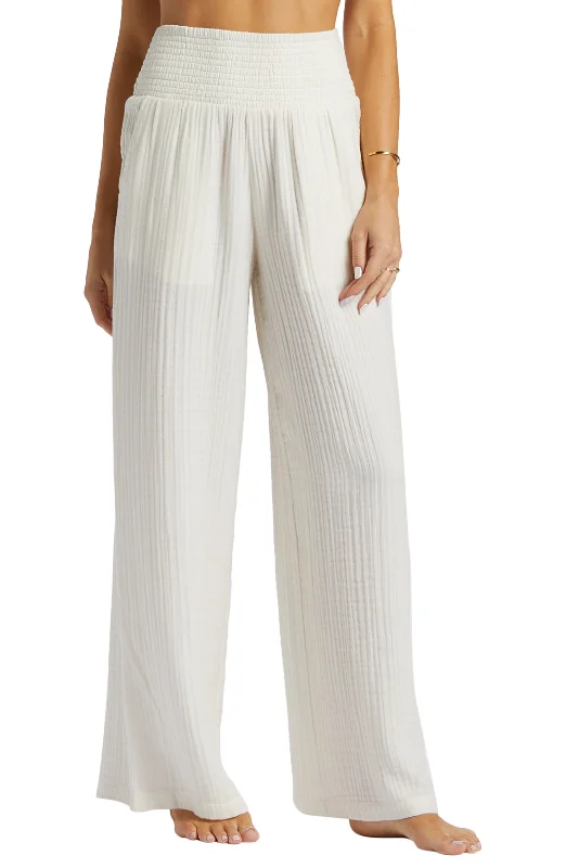 New Waves Gauze Wide Leg Pant Confident Women's High - fashion