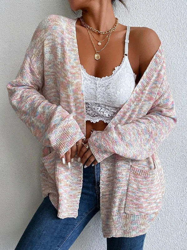Casual Plain Long Sleeve Regular Women Cardigan Street