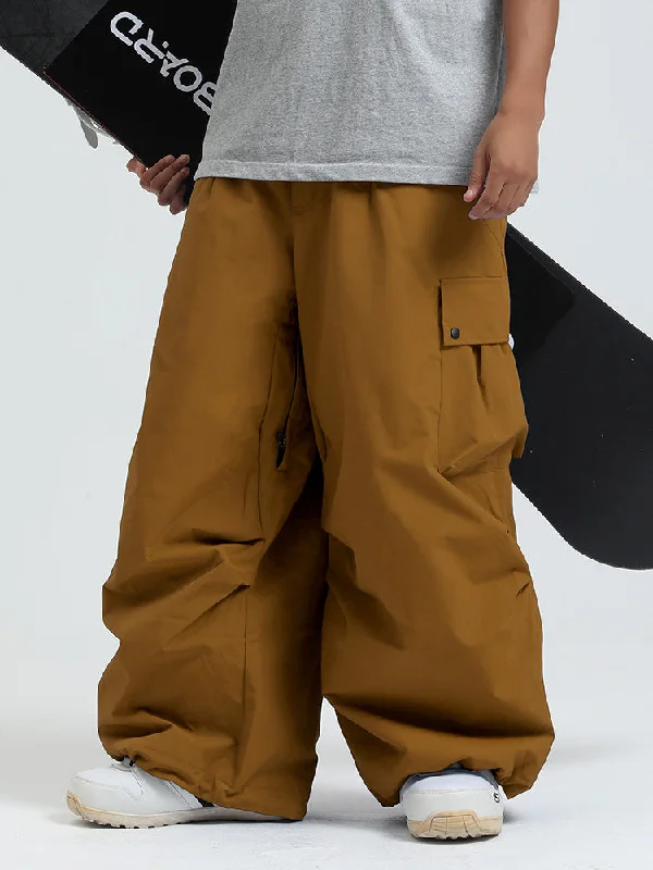 Men's Gsou Snow Mountain Chill Freestyle Baggy Snowboard Pants Tough Women's Military - inspired