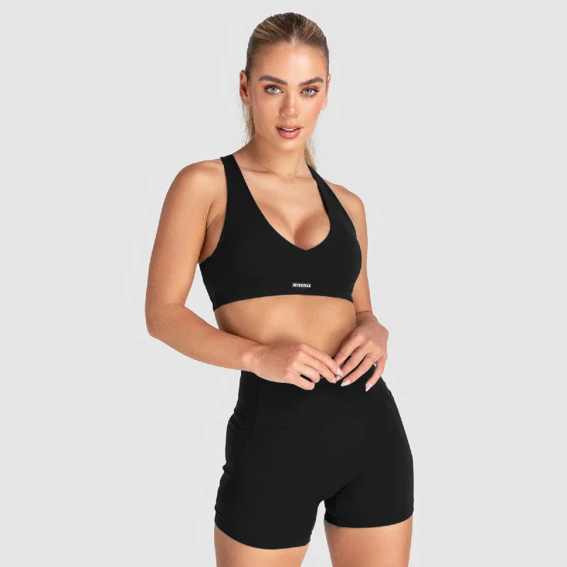 Desire V-Neck Crop - Black garde