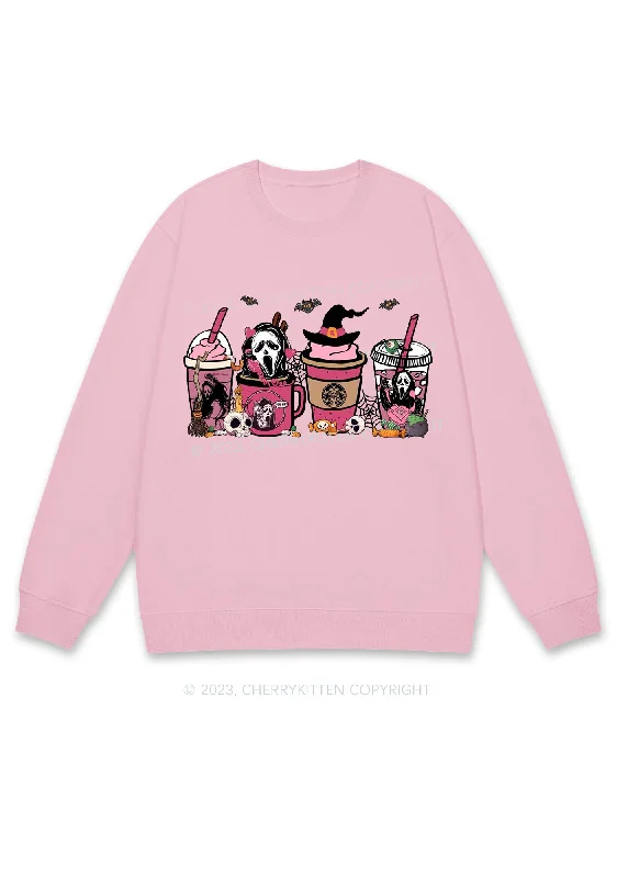 Halloween Drinks Y2K Sweatshirt Cherrykitten Sharp Women's Italian