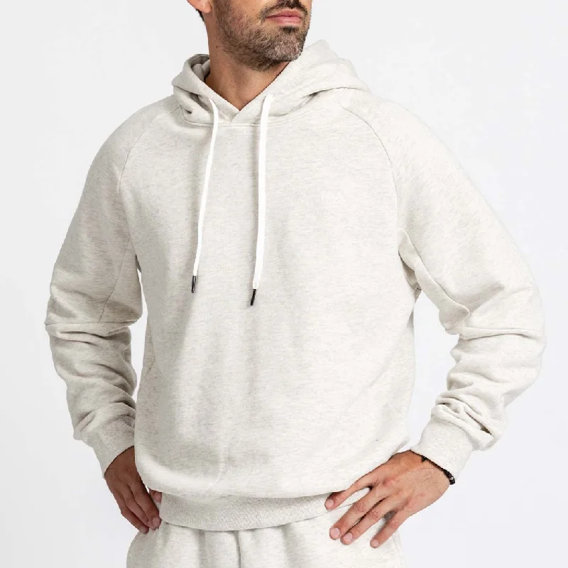 Unisex Reset Pullover Hoodie | Oatmeal Polished Women's Silk