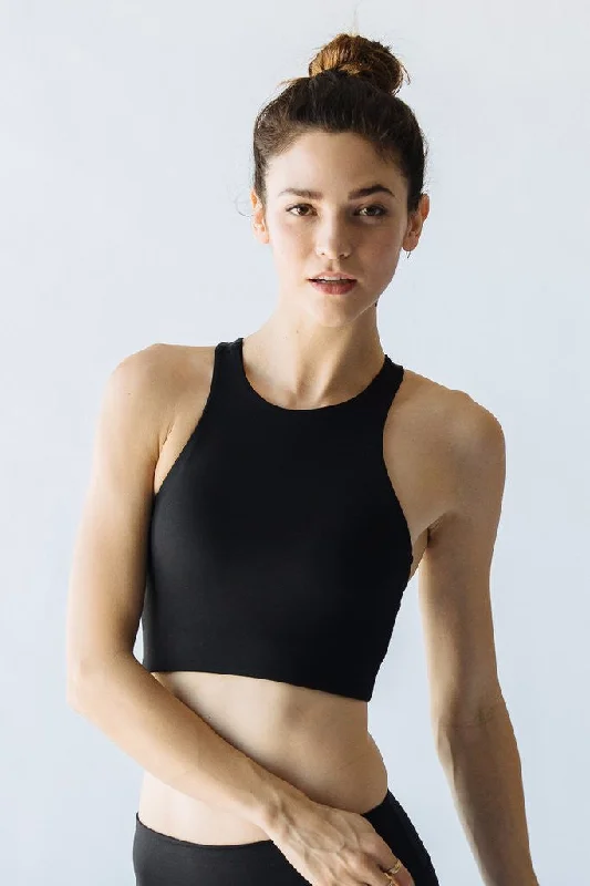 Hazel Halter Crop Stylish Women's Neon
