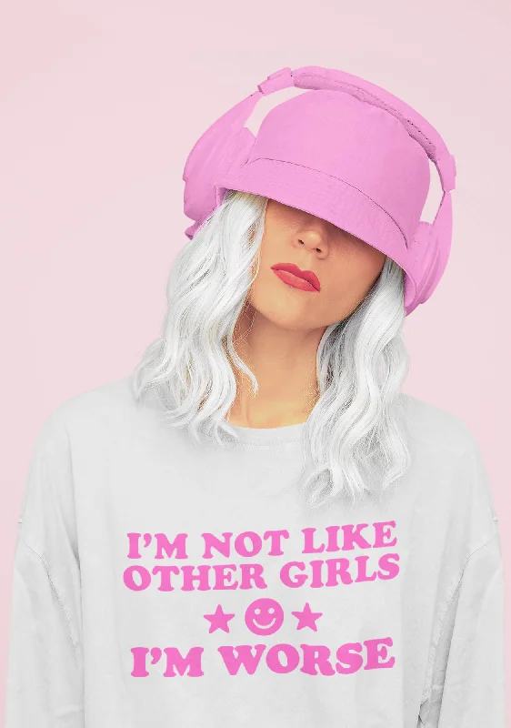 I'm Worse Y2K Sweatshirt Hip Women's Urban