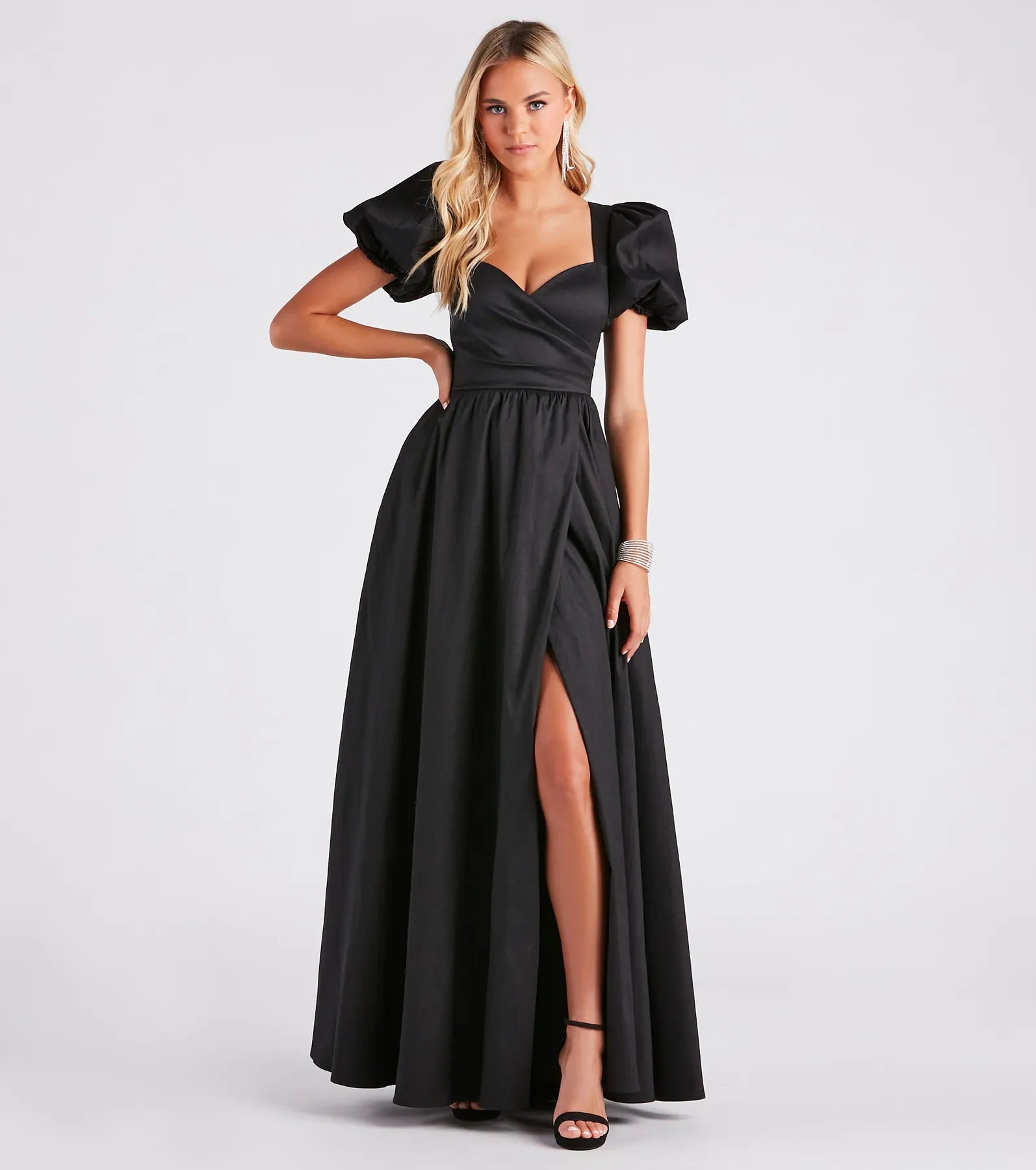 Pippa Taffeta Sweetheart Ball Gown Stylish Women's Tropical 