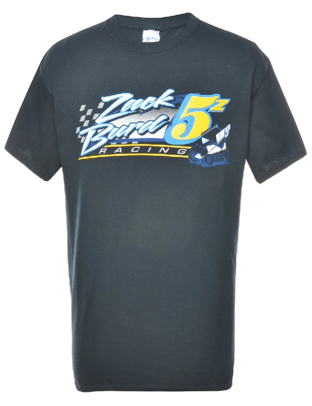 Gildan Zack Burd Racing Printed T-shirt - M Vintage Women's 1970S 