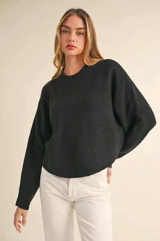 Marina Sweater - Black Laid - back Women's Style