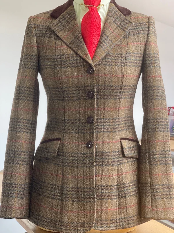 TWO IN STOCK: Princess Cut Brown tweed size 8 & size 12 Stylish Women's Tropical 