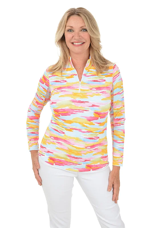 Watermelon Jessie Atmosphere UPF50+ Sun Shirt Artistic Women's Hand - painted