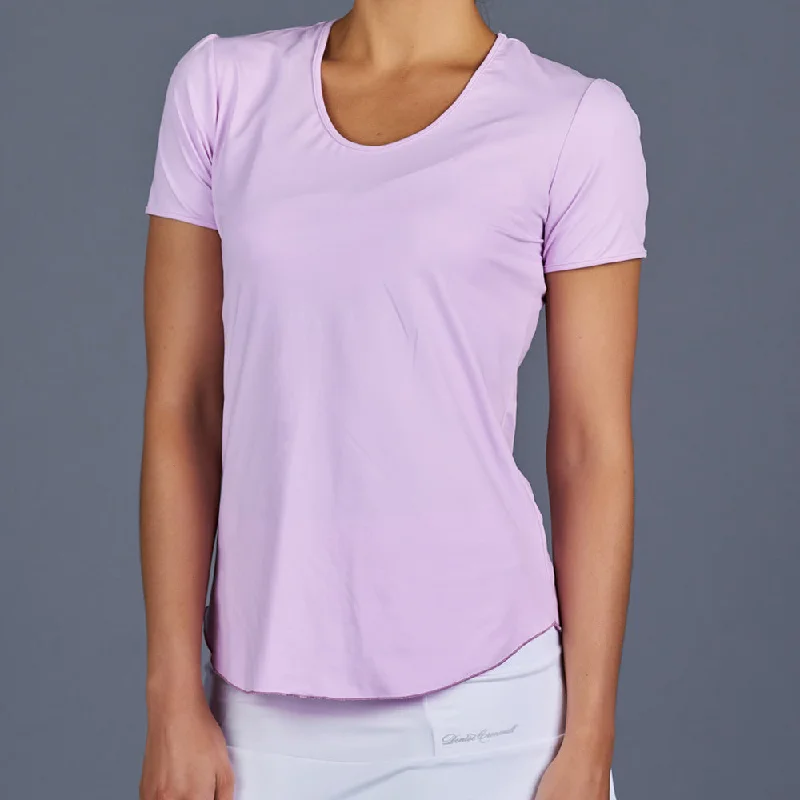 Spring Marble T-Shirt Top (lilac) Relaxed Women's Beachy