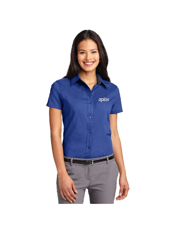 Port Authority Ladies Short Sleeve Easy Care Shirt Trendy Women's 